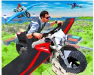 Flying motorbike real simulator ûrhajós HTML5 játék